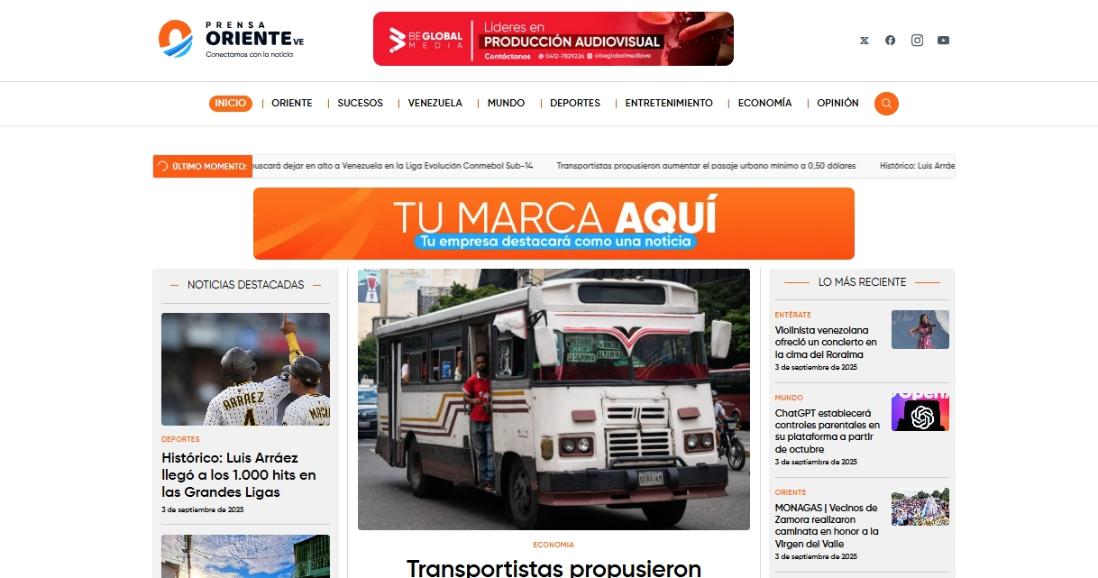 PRENSA ORIENTE